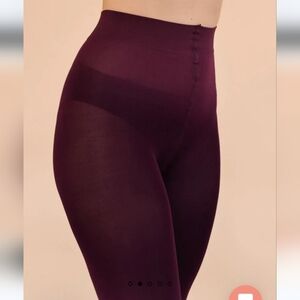 Rachel Size A Burgundy Lyocell 80D Warm Tights